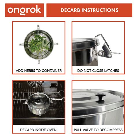 stainless steel decarboxylation box|ONGROK Easy Decarboxylation Kit .